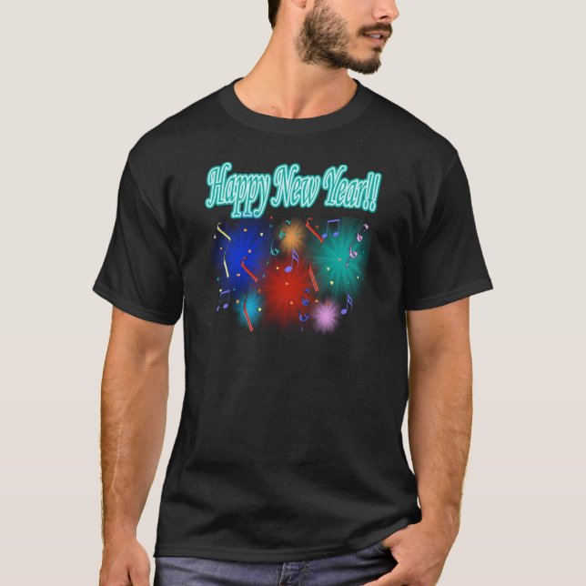 Camiseta O feliz ano novo (Frente)