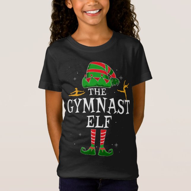 Camiseta O Feliz Elfo da Família Correspondendo Engraçado (Frente)