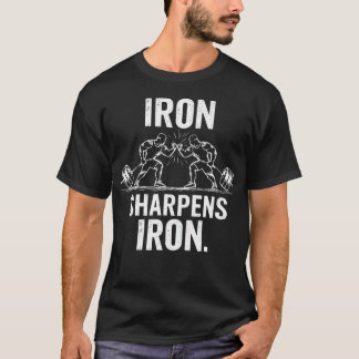 Camiseta O Ferro Afia o Ferro - Design de Levantamento de P