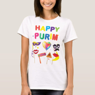 Camiseta O festival feliz de Purim caçoa presentes de épo