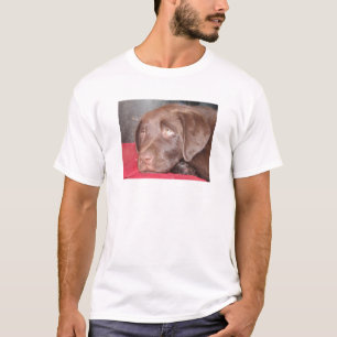 Camiseta O filhote de cachorro de Labrador do chocolate