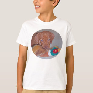 Camiseta O filhote de cachorro o mais bonito de Vizsla com