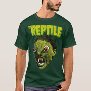 Camiseta O Filme De Horror De Cura Clássica E Réptil