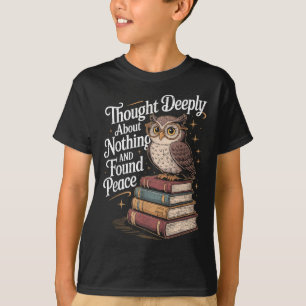 Camiseta O Filósofo Pensou Profundamente na Filosofia Pun P