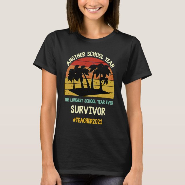 Camiseta O Fim da Escola do Ano Escolar Mais Longo (Frente)