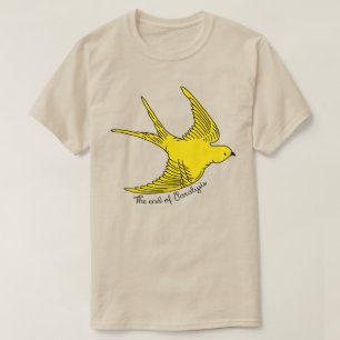 Camiseta O fim da paralisia do pássaro amarelo