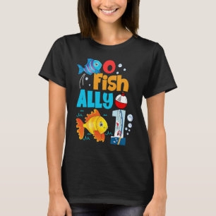 Camiseta O Fish Ally One Birthday Outfit 1rua Bday Little F