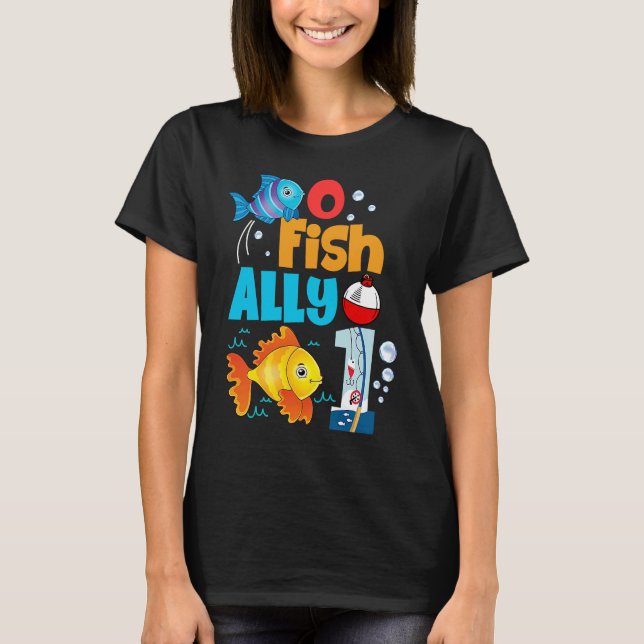 Camiseta O Fish Ally One Birthday Outfit 1rua Bday Little F (Frente)