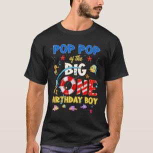 Camiseta O Fish Ally One Birthday Pop Pop Do Aniversário B