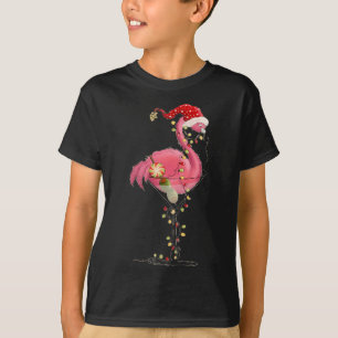 Camiseta O Flamingo De Natal Em Martini Gl Para O Holi Trop