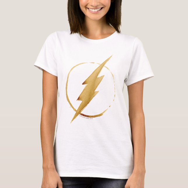 Camiseta O Flash | Emblema do tórax amarelo (Frente)