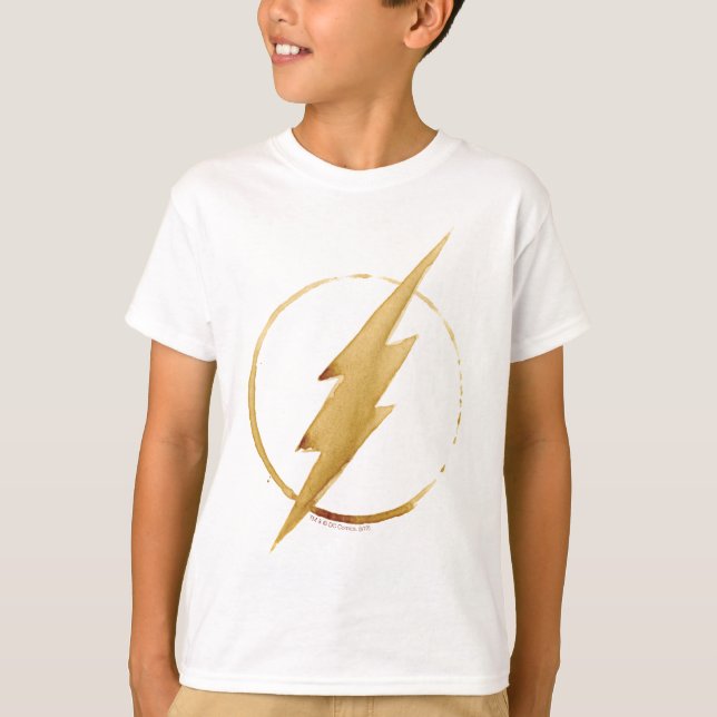 Camiseta O Flash | Emblema do tórax amarelo (Frente)