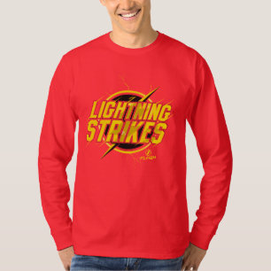 Camiseta O Flash   Gráfico "Relâmpagos"