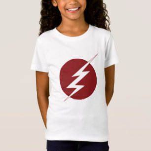 Camiseta O Flash   Logotipo do parafuso de relâmpago
