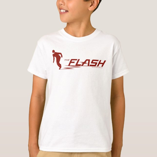 Camiseta O Flash | Logotipo do Super Hero Name (Frente)