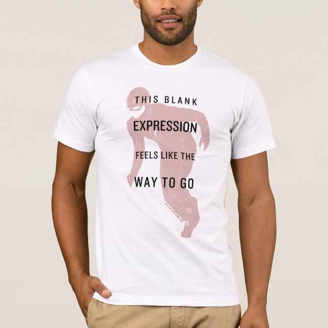Camiseta O Flash | Silhuette de citação de "Expressão de Va (Frente)
