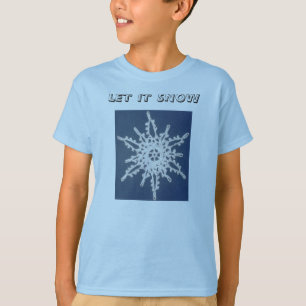 Camiseta O floco de neve, DEIXOU-O NEVAR