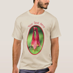 Camiseta O Flor Columbino de Texto Personalizado