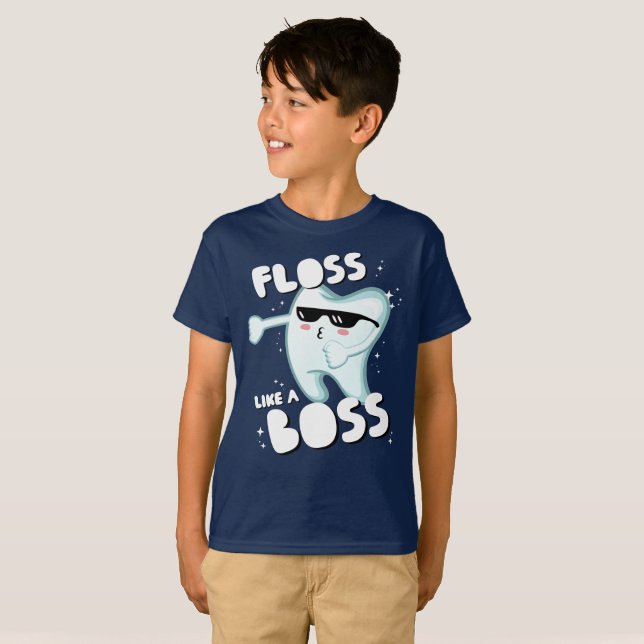 Camiseta O Floss gosta de um chefe (Frente Completa)