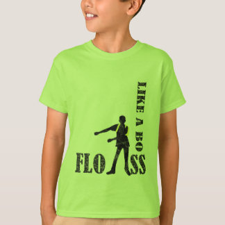 Camiseta o floss gosta de um t-shirt do chefe