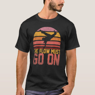 Camiseta O fluxo deve seguir a Capoeira Dançando Cota Espor