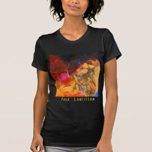 Camiseta O fogo no T das mulheres do por do sol