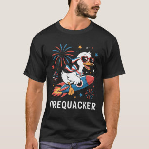 Camiseta O Fogueiro Engraçado Goose 4 De Julho Independente