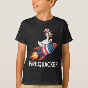 Camiseta O Fogueiro Engraçado Goose 4 De Julho Independente