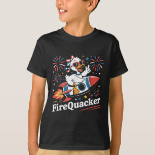 Camiseta O Fogueiro Engraçado Goose 4 De Julho Independente