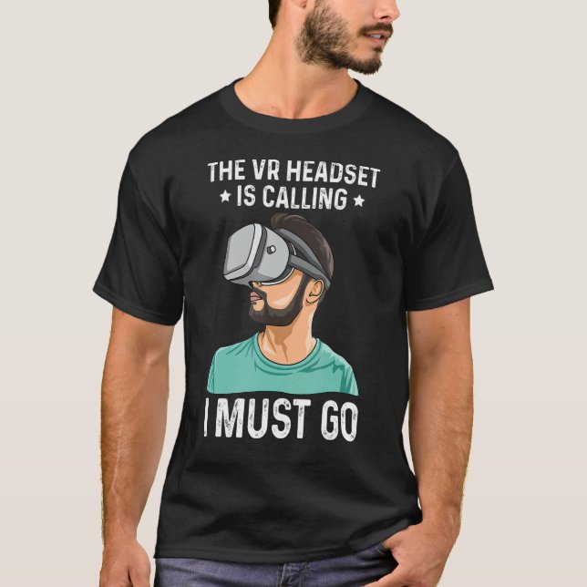 Camiseta O Fone Do Vr Está Chamando Eu Tenho Que Ir Citar P (Frente)