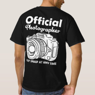 Camiseta O Fotógrafo Oficial Pode Se Encaixar A Qualquer Mo