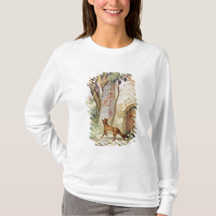 Camiseta O Fox e as uvas, ilustração para