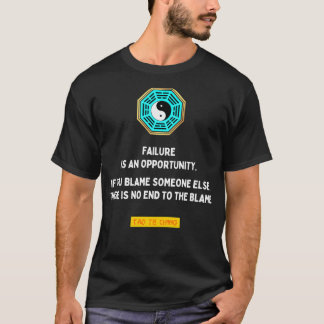 Camiseta O fracasso é uma oportunidade Tao te ching Lao Tzu