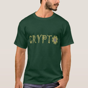 Camiseta O Fractal cripto de Cryptocurrency rotula o