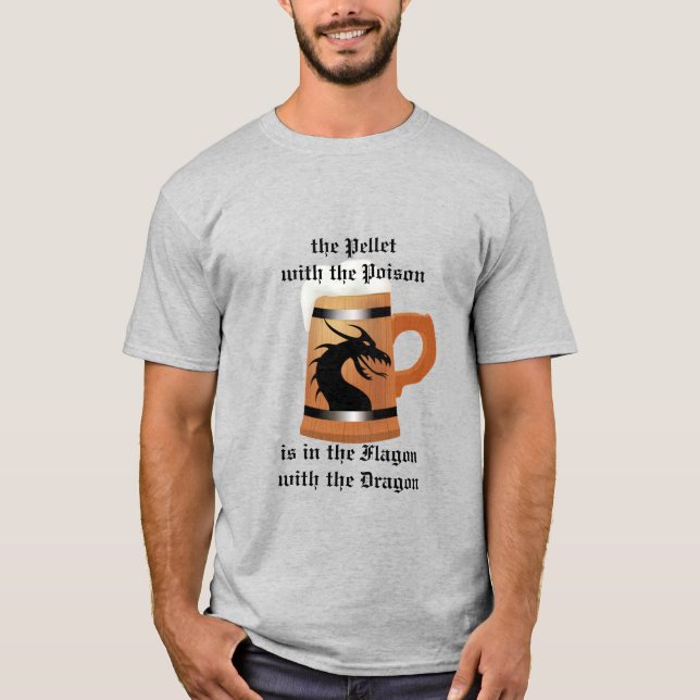 Camiseta O Frasco Com o Dragão (Frente)
