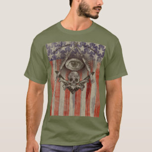 Camiseta O Freemason de Hiram Abiff com americano colore a