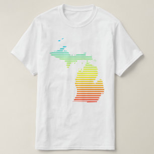 Camiseta o frio de michigan desvanece-se