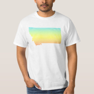Camiseta o frio de montana desvanece-se