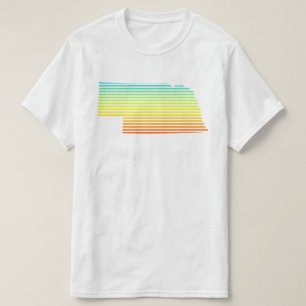 Camiseta o frio de nebraska desvanece-se