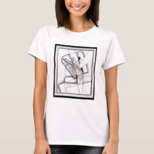 Camiseta O fumador, 1912 (carvão vegetal & giz do vermelho