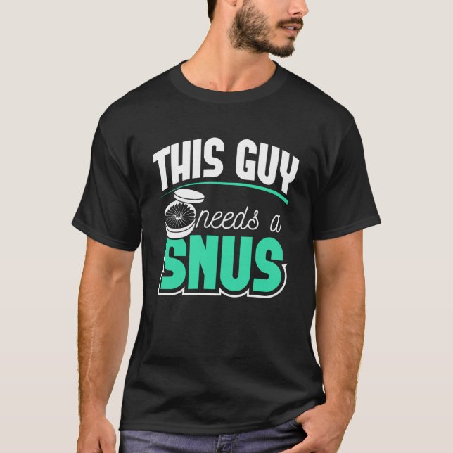 Camiseta O fumante de presente SNUS está livre para deixar  (Frente)
