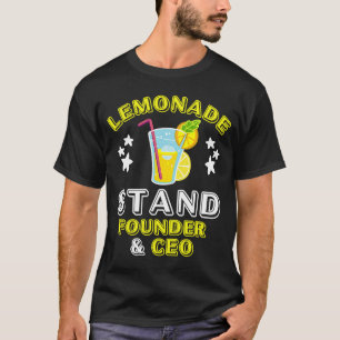 Camiseta O fundador da limonada e limonada e o CEO Lemon Ju