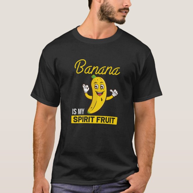 Camiseta O Funny Banana É O Meu Espírito Fruta Humor Banana (Frente)