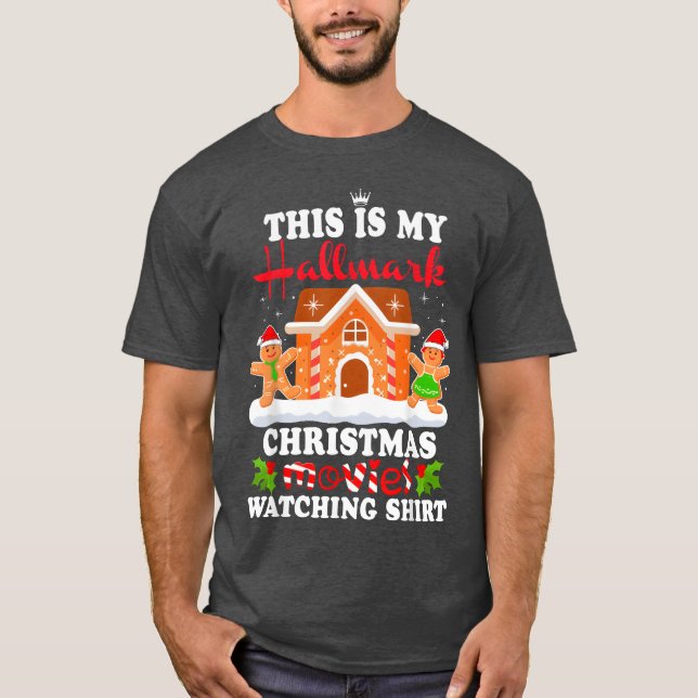 Camiseta O Funny Christmashis É O Meu Fallmarks Movie Watch (Frente)