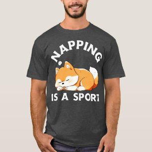 Camiseta O Funny Corgi Napping é um Pão Esportivo