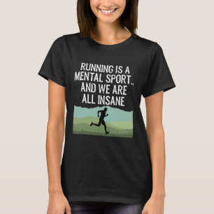 Camiseta O Funny Cross Country Running É Insano