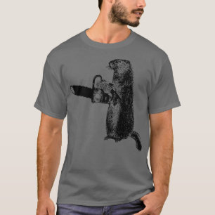 Camiseta O Funny Woodchuck Groundhog Day Poderia Chatar Mad