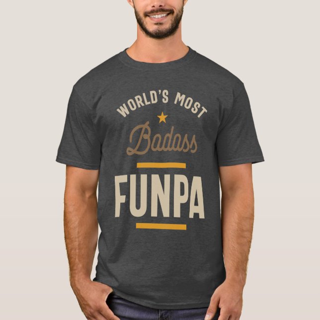 Camiseta O Funpa Mais Badass do Mundo | DIA DE OS PAIS (Frente)