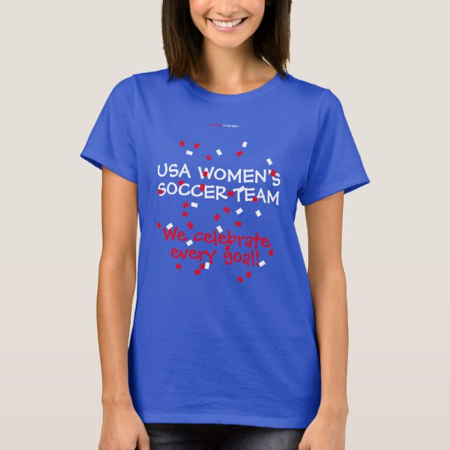 CAMISETA O FUTEBOL DAS MULHERES DOS EUA (Frente)