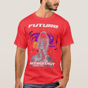 Camiseta O Futuro Astronauta Na Astronomia Da Lua